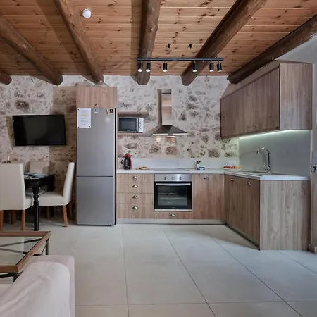 Stone With Swimming Pool-bbq! Melidhonion (Rethymno)